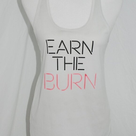 Nike Dri Fit Womens Small Earn the Burn Workout Tank Top Exercise Shirt AUC - Picture 1 of 7